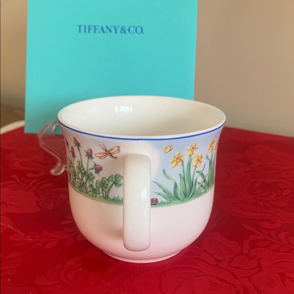 Tiffany & Co. kids child Easter bunny butterfly 2003 meadows rare cup 1126 - Picture 4 of 9